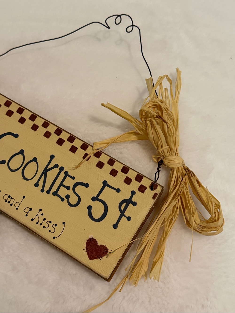 VINTAGE Mom’s Cookies WOODEN SIGN Wall Art Home Decor - Picture 2 of 7